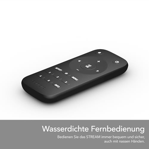 sonoro Stream Internetradio (UKW, Bluetooth, DAB, Spotify, Amazon, Deezer, spritzwassergeschützt)...