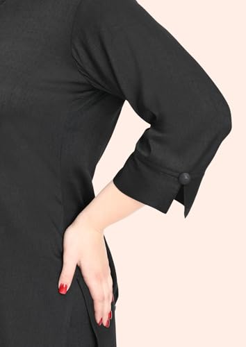 Image of SINDOORI Collar Kurta for Women Solid Colour S to 6XL Plus Size Kurta for Women