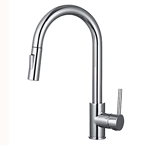 Grifo de cocina Grifo de cocina de latón Grifo de cocina de dos funciones Mezclador de fregadero de cocina Rotación de 360 ​​grados Grifo mezclador de cocina Grifos de fregadero extraíbles Aleación