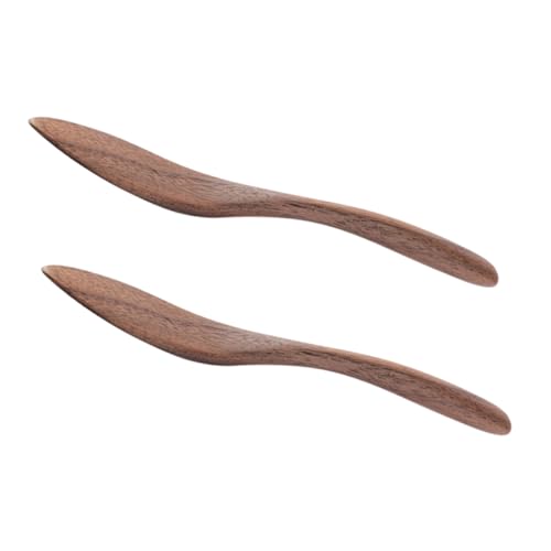 OFFSCH Butter Knife Spreader Stick Spatula Natural Wood for Cold Butter Jam Jelly Honey Cheese