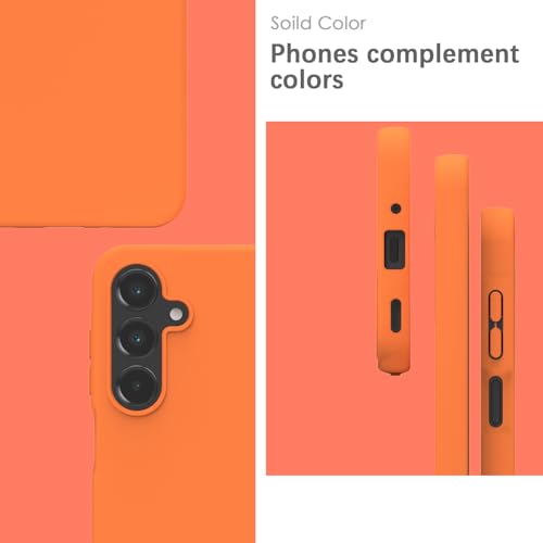Coque Samsung Galaxy A26 silicone orange YATWIN antichoc