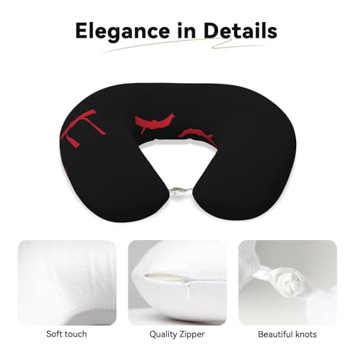 Almohada de poliéster para cuello tamaño único negra miniatura 4