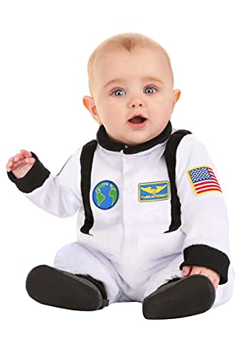 Space Astronaut Infant Costume - Jumpsuit, Patches, Snaps - Unisex Sci-Fi Outfit