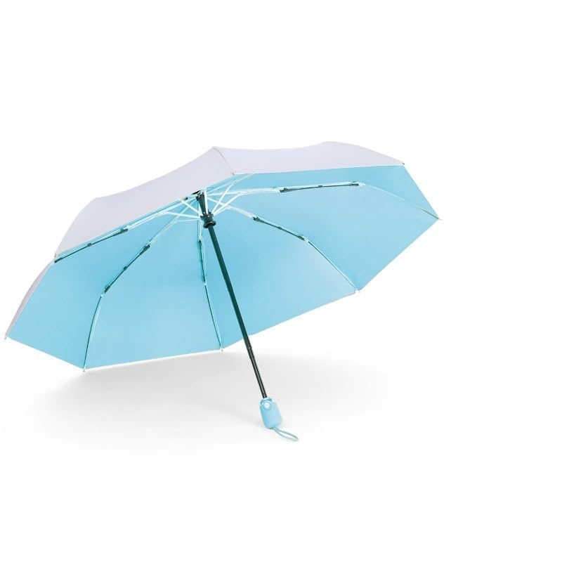 RENEESME Umbrellas For Rain Automatic Umbrella Parasol Women's Foldable Rain Or Shine Umbrella Strong Umbrella For Wind And Rain(C)