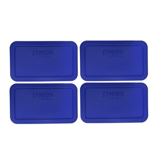 Couvercles Pyrex 7214-PC bleus par 4 parfaits pour le batch cooking sain - 2