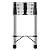 Foulezre 12.5 FT Telescoping Ladder - Folding Telescoping Ladder - 330lb Capacity, Locking Mechanism & Extra Wide Pedals, Extension ladders for Home Decor, RV or Outdoor Work 12.5 FT