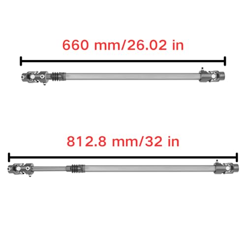 000970 000-970 Telescopic Steering Column Shaft Fit for Ford F-100 1970-1979 & Ford F-150 1975-1979 & Ford F-250 1970-1979 & Ford F-350 1970 1971 1972 1973 1974 1975 1976 1978 1979 Steering Shaft by X-se1ected - Image 2