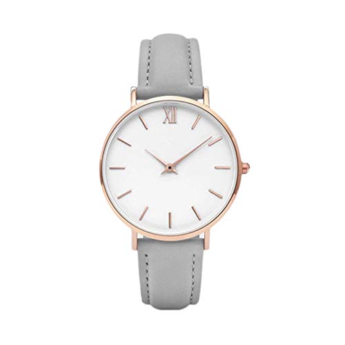 Les Nouvelles Dames à l'échelle Romaine de 40 mm à Goujon Simple regardent l'europe et Le même Logo de Montre Peut être personnalisé-Gris