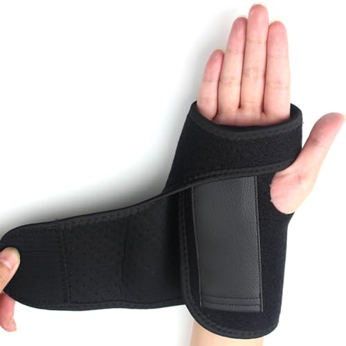 AVRUYPI muñequera tunel carpiano, ferula tunel carpiano, Muñequera Ajustable para Túnel Carpiano con Férula Aluminio, para Tenosinovitis, Artritis, Dedo en Gatillo, Tendinitis(Derecha)