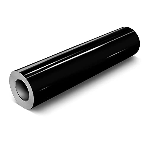VViViD Black Gloss DECO65 Permanent Adhesive Craft Vinyl for Cricut Silhouette & Cameo (11.8 x 7ft)