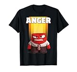 Disney Pixar Inside Out Riley's Anger Red Character Logo T-Shirt