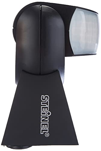 Steinel IS 1 black motion detector, indoor and outdoor, 120° motion detector, 10 m range, surface-mounted and flush-mounted, IP54, (L x W x H) 120 x 80 x 50 mm - Image 6