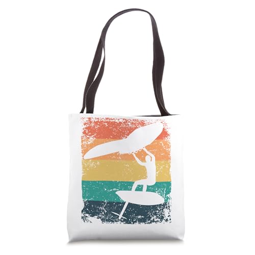 Wing Foil Wingsurfing Retro Men Foil Wing Tote Bag