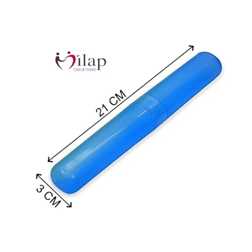 Image of Milap CreationsToothbrush Container, Cover, Holder, Case for Adults and Family- Pack of 4 | Tooth Brush Travel Covers, Portable Toothbrush Container for Trip | Anti Bacterial Toothbrush Case Box