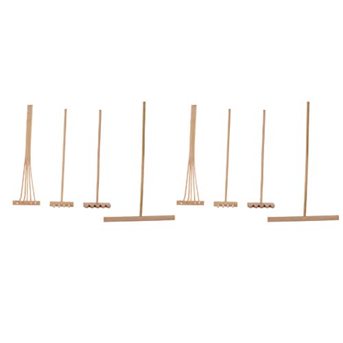 HEALLILY 8pcs Mini Zen Garden Rake Tabletop Rock Garden Sandbox Tools Kits Desktop Meditation Sand Box Accessories