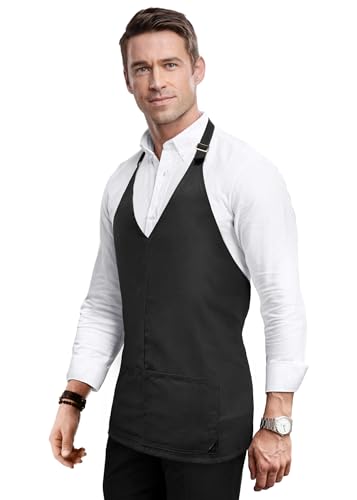 Tablier de cuisine sans attache Under NY Sky pour chef et artisan S - 7