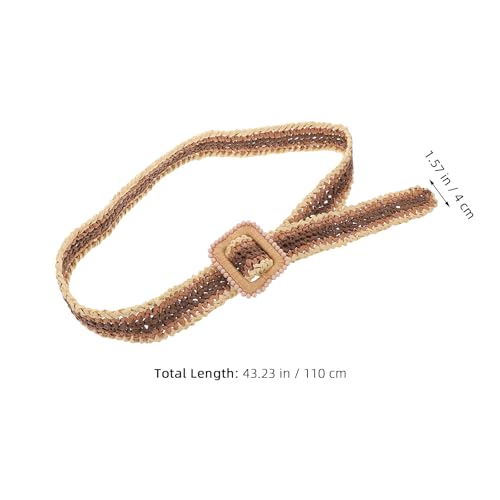 Raffia Belt: Boho Woven Waist Belt for Women Lightweight Adjustable Fashion Waistband for Dresses for Summer Vacation Accessories2
