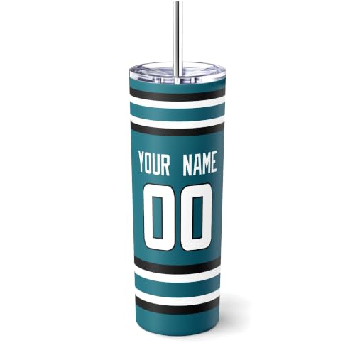 Image of ANTKING San Jose Tumbler 20oz Travel Mug Custom Name Number Gifts | Stainless Steel Insulated Coffee Cup for Men Women