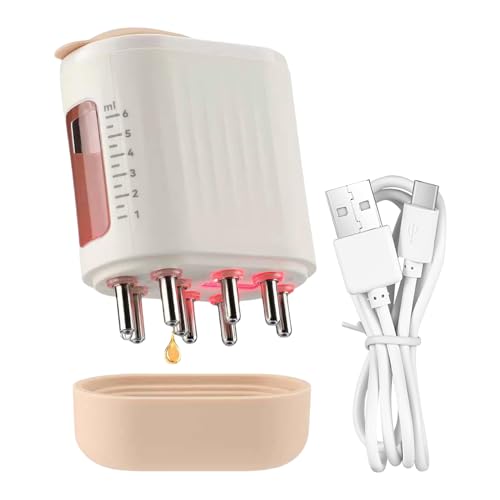 Aplicador de aceite capilar con cepillo eléctrico vibratorio y efecto antiencrespamiento