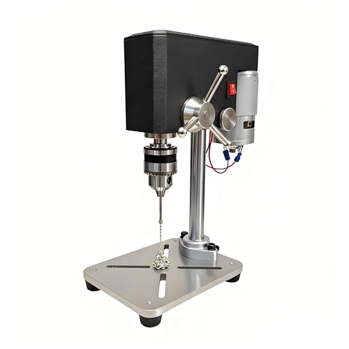 Desktop Drill Press, High-Precision Mini Drill Press, Can Hold Drill Bits from 0.6 to 6mm, Suitable for Crafts and Small Projects