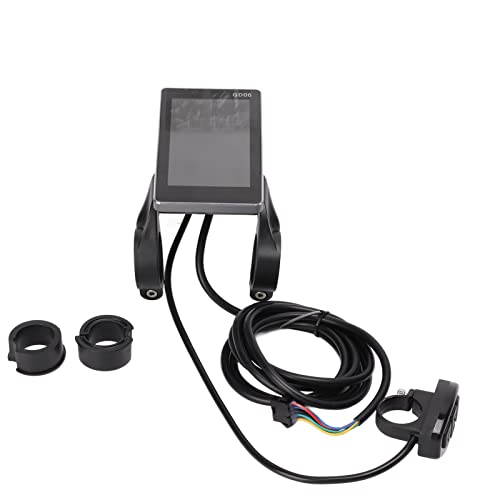 Display LCD para Bicicleta Eléctrica GD06, Velocímetro Compatible 36V y 48V con Funciones Inteligentes - Monitor Inteligente de Batería, Control de Faro y Visualización en Tiempo