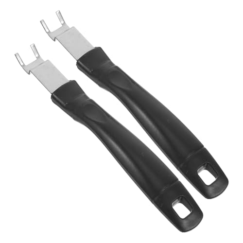 Mipcase 2pcs Stainless Steel Bbq Grate Lifter Tool Easy Handling for Outdoor Grilling Lightweight and Portable Bbq Utensils for Barbecue Enthusiasts