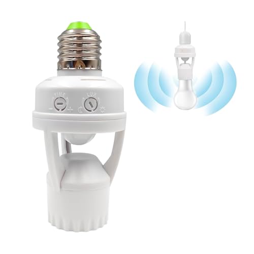 Soquete com Sensor de Presença E27 110V/220V – Detecção de Movimento 360° para Lâmpadas, Automático, Ideal para Iluminação Residencial e Comercial (1)