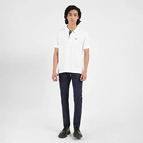 Image of Levi's Men's Cotton Solid Regular Fit Polo Shirt