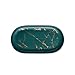 LAIQIAN Plateau Plateaux Décoratifs Imitation Marbre Plateau Ovale Coupe/Bijoux Plateau De Rangement Céramique Fruit Plate Bijoux Affichage Durable Décoration (Color : A Green)