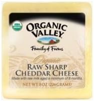 Organic ValleyOrganic Raw Sharp Cheddar Cheese, 8 Ounce -- 12 per case. by Organic Valley