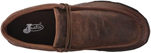 Justin Men's Driver Moc Casual Shoes - Waxy Dark Brown | Image 4