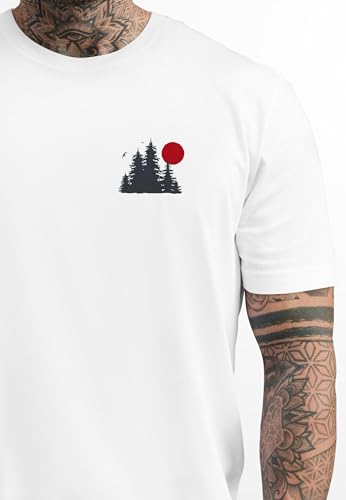  Neverless Herren T-Shirt Wald Silhouette Outdoor Fashion Logo Print Basicshirt Streetstyle
| Neverless Herren Wald Silh