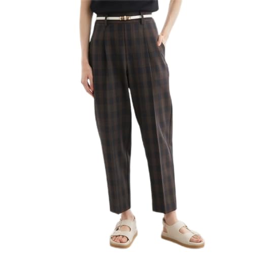 [ロペピクニック] パンツ チェックテーパードパンツ レディース GDS13080 ネイビー系(41)