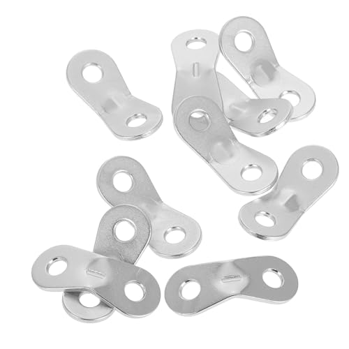 Healeved Lot de 10 Tendeurs De Corde pour Corde De Randonnée De Camping Et De Tente avec Butée Et Tendeur en Aluminium Argenté
