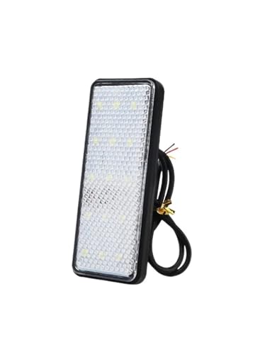 Luz de advertencia de freno parpadeante 12V con doble reflector para moto