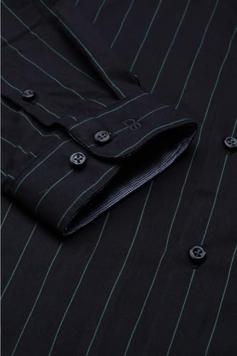 Image of Peter England Men's Striped Slim Fit Shirt
