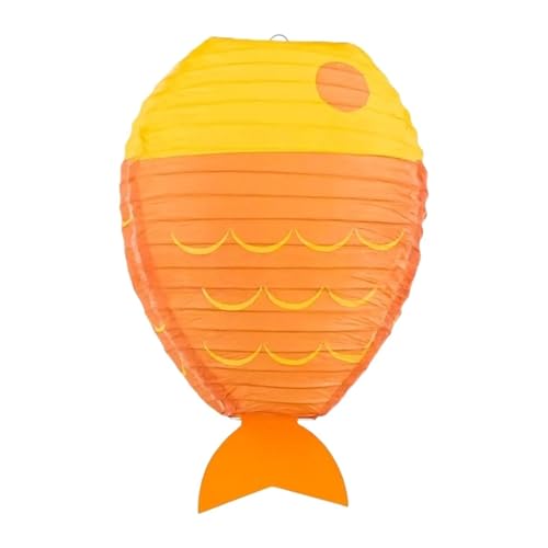 HYLQGMI Shape Paper Lantern Decorative Kids Room Decor,under The Sea Theme Party Decorations for Festival, Yellow