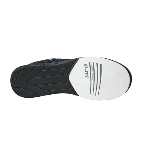 ELITE Men's Pinnacle Bowling Shoes - Lightweight, Universal Sliding Soles, Comfortable, and Performance-Enhancing (Black/Royal, US Footwear Size System, Adult, Men, Numeric, Medium, 12) by ELITE - Used condition - Image 6