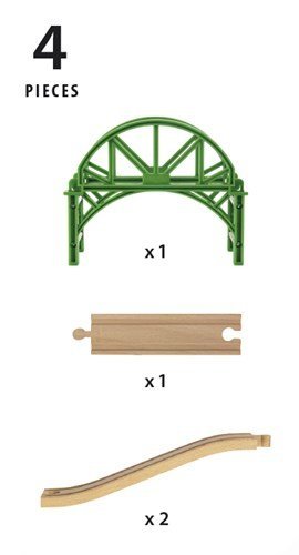 Brio- Ponte Impilabile, Multicolore, 33885