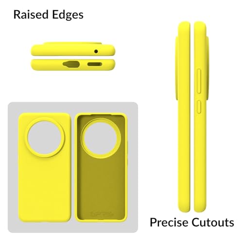 Image of SPRIG Compatible with iQOO Z10 Premium SilkTone Back Cover Drop Tested Shock Proof Mobile Case for Men, Women, Boys and Girls with Camera Protection (Shining Yellow)