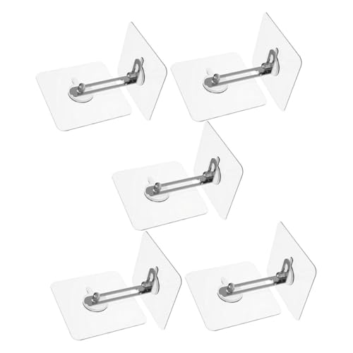 ULDIGI Secure Baby Proofing Furniture Anchors 5 Sets No Drill Wall Anchors for Dressers Bookshelves Cabinets Anti-tip Straps Wall Safety for Boys and Girls