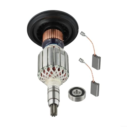 Kit de piezas de repuesto para martillo de demolición Bosch para anclaje de rotor con escobillas de carbono y rodamientos compatibles con GBH10DE GBH11DE 11223EVS GSH10C para GSH11E
