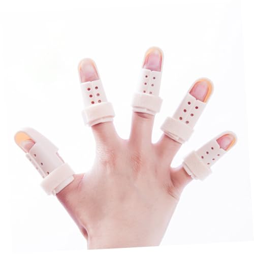 NOLITOY Protective Finger Splint Finger Support Brace Comfortable Breathable Prevents Injury (Size 5)