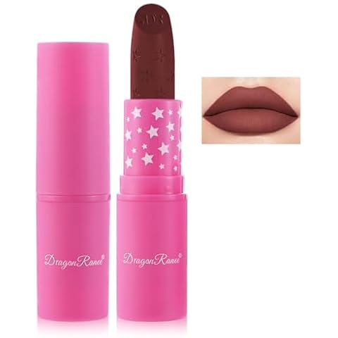 YouMedi Vampire Color Matte Waterproof Lipstick Velvety Lipsticks, Long Lasting Creamy Smoothing Non-stick Cup Sexy Colors Lip Stain with Beeswax, Hydrating Lipstick Lip Makeup for Women Girls, 07 Cover