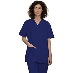 Uniformes Para Personal Medico Uniforme Sanitario Pijama Conjunto Casaca Y Pantalón Unisex Hombre Y Mujer | Uniforme Hospitalario 100% Algodón Sanforizado para Medico Enfermeros Personal Sanitario (XXL, Azul)