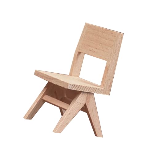 ドールハウスミニチュア木製テーブル/椅子 1/12 スケール未塗装家具クリエイティブリビングルームシーンディスプレイ置物ミニチュアシーン装飾