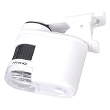 Portable Small Microscope Handheld Microscope 1000X Magnification with LED Lighting for Jewelry Appraisal & Scientific Laboratory Equipment
