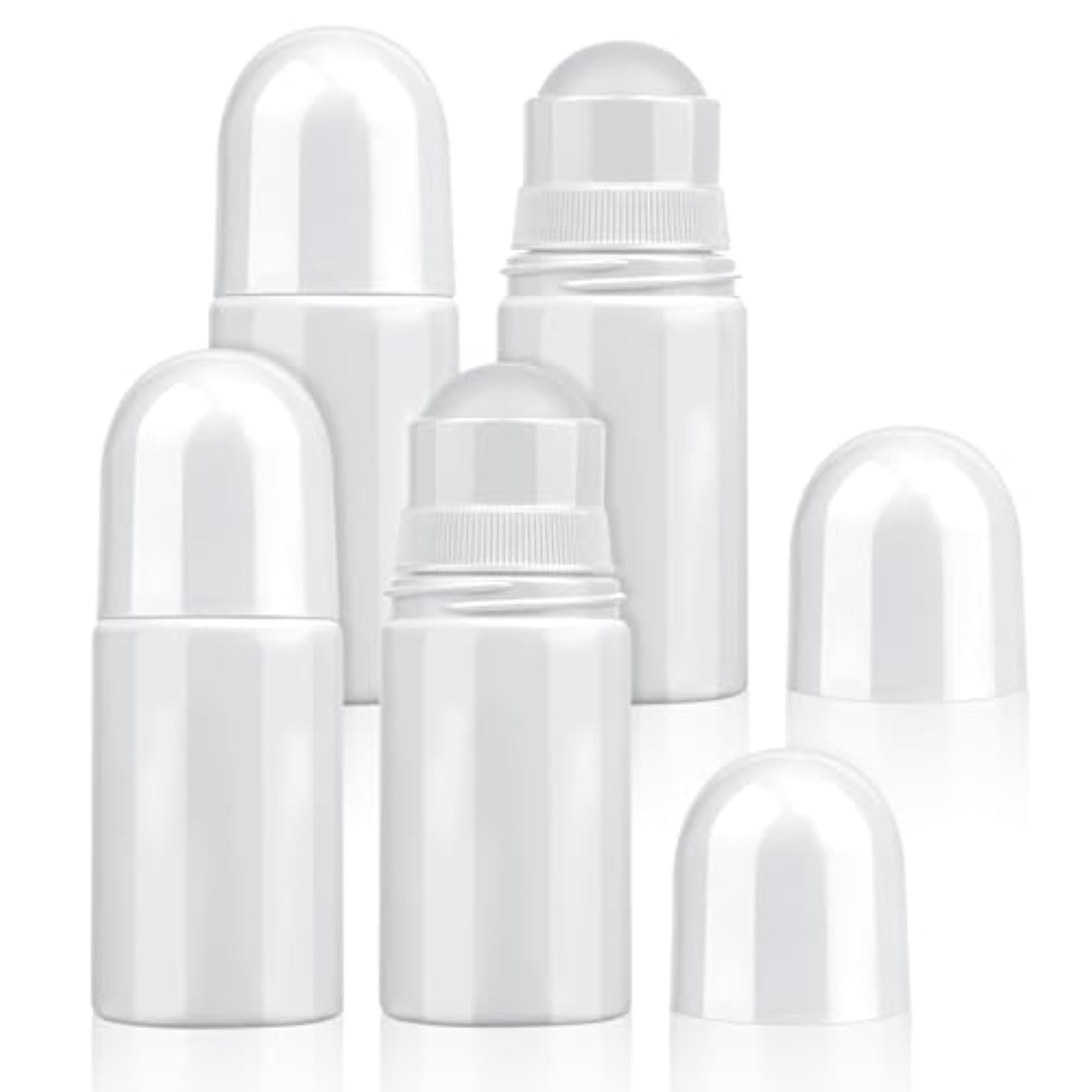 4Pcs 1.7oz /50ml Refillable Roller Bottles