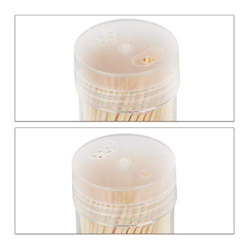 Relaxdays Tandenstoker hout 4000-delige set, dun, voor tandhygiëne, hapjes & knutselen, tandhoutjes, 6,5 cm, naturel - Image 7