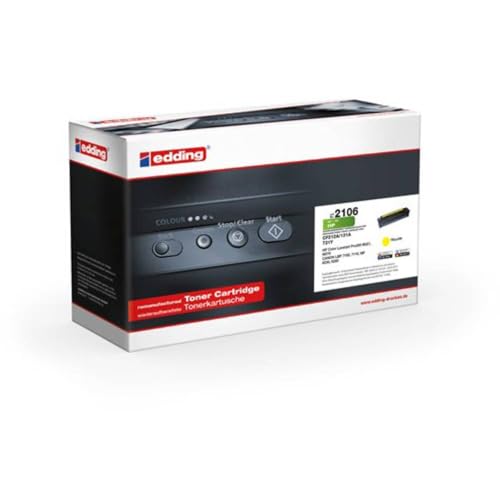 Toner EDD-2106 edding jaune idéal pour réussir les impressions du bureau